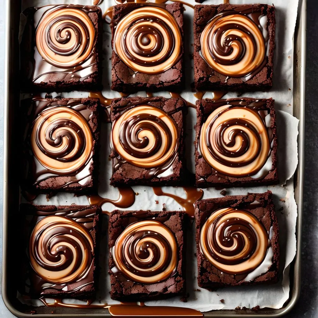 Caramel Swirl Brownies