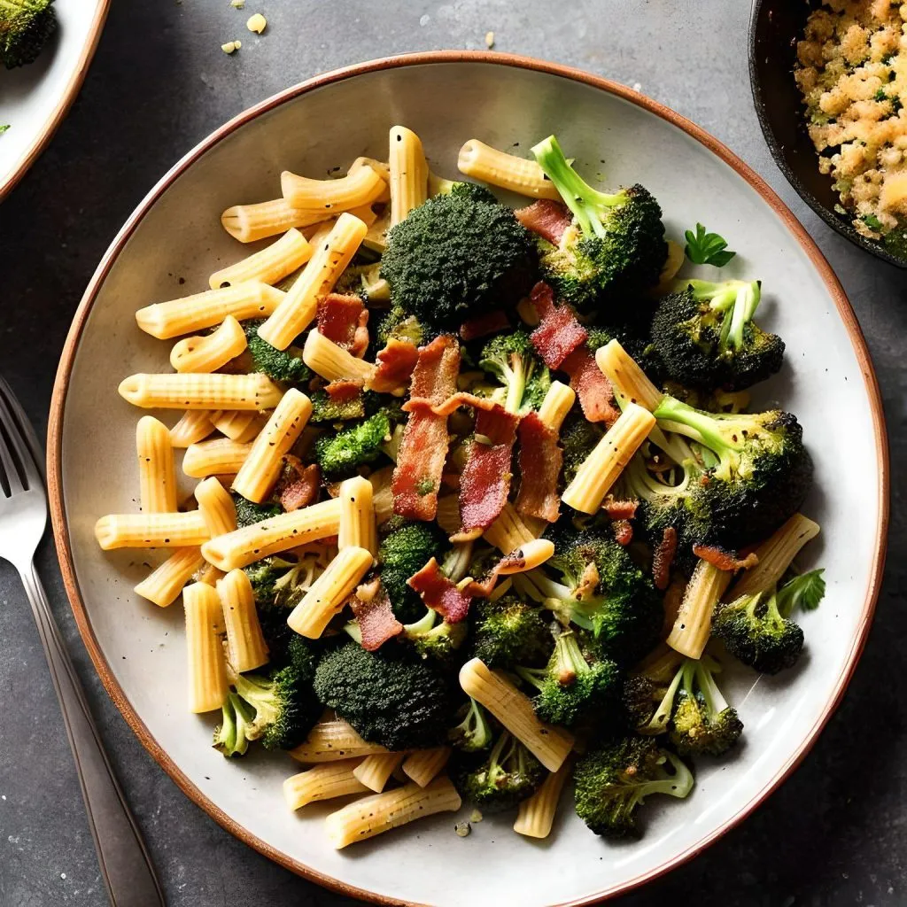 Cavatelli And Broccoli With Bacon Bits 1024x1024 Cavatelli And Broccoli Recipe