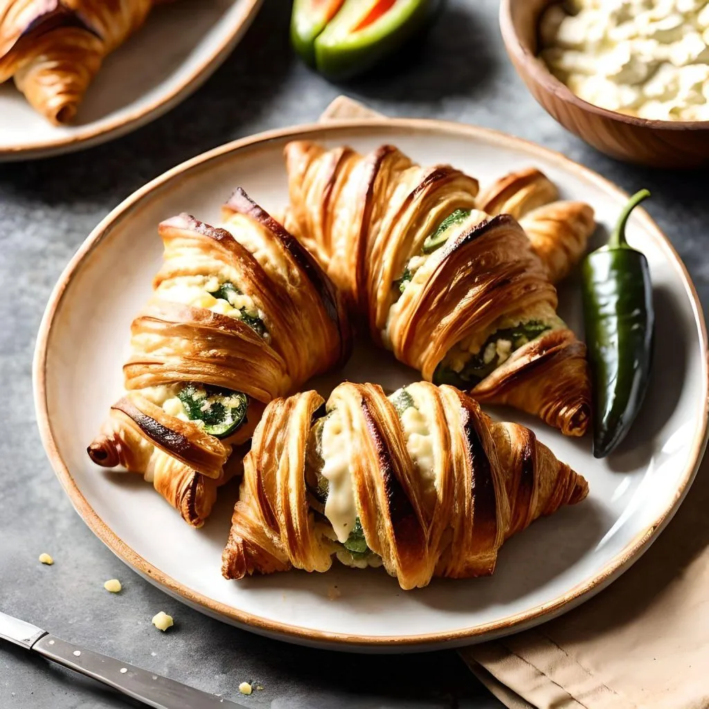 Cheddar And Jalapeno Croissants 1024x1024 Cheddars Croissants Recipe