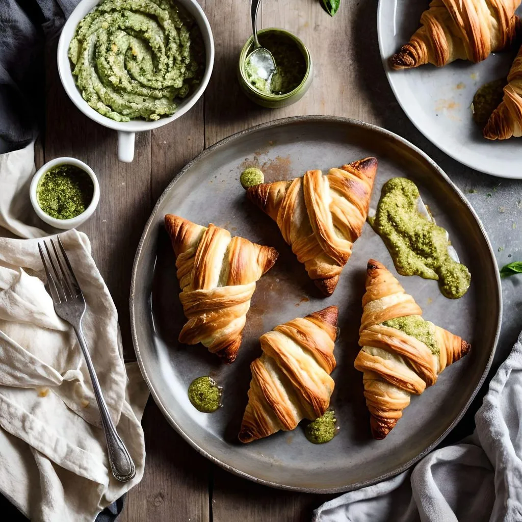 Cheddar And Pesto Croissants 1024x1024 Cheddars Croissants Recipe