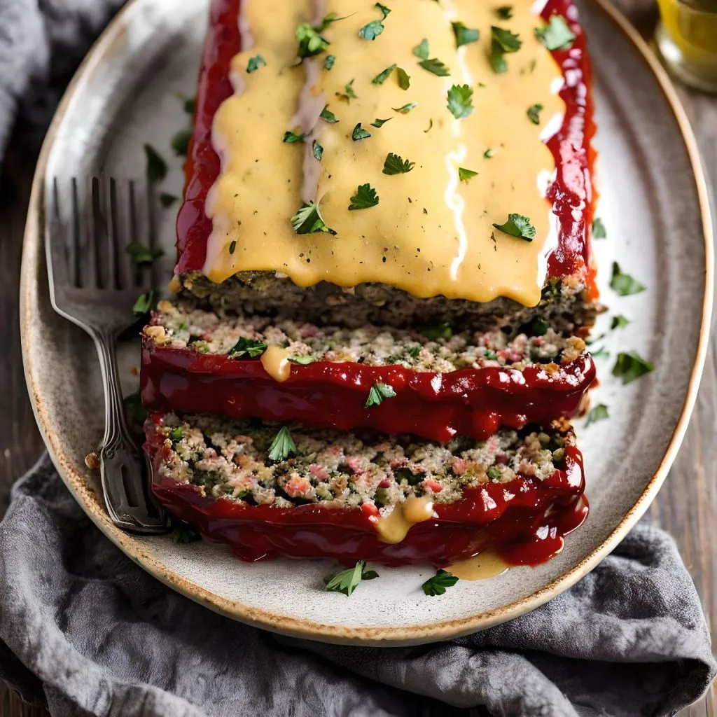 Cheesy Stuffed Smoked Meatloaf 1024x1024 Best Smoked Meatloaf Recipe