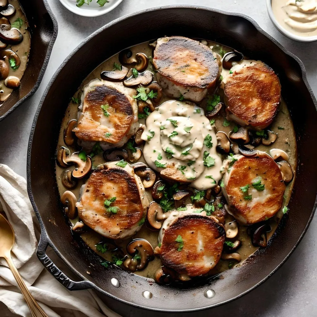 Creamy Mushroom Pork Chops