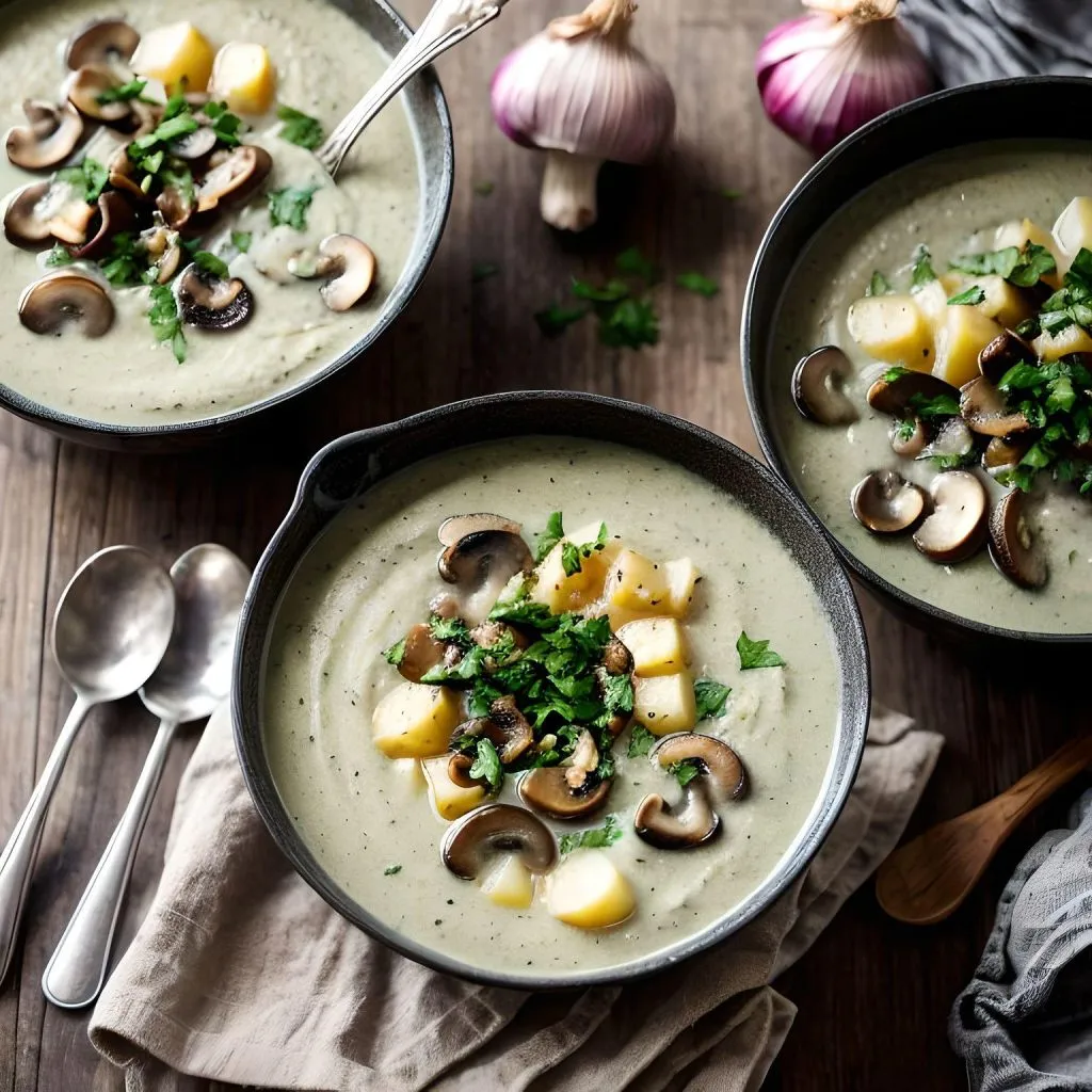 Creamy Potato And Mushroom Soup 1024x1024 Chili’s Potato Soup Recipe