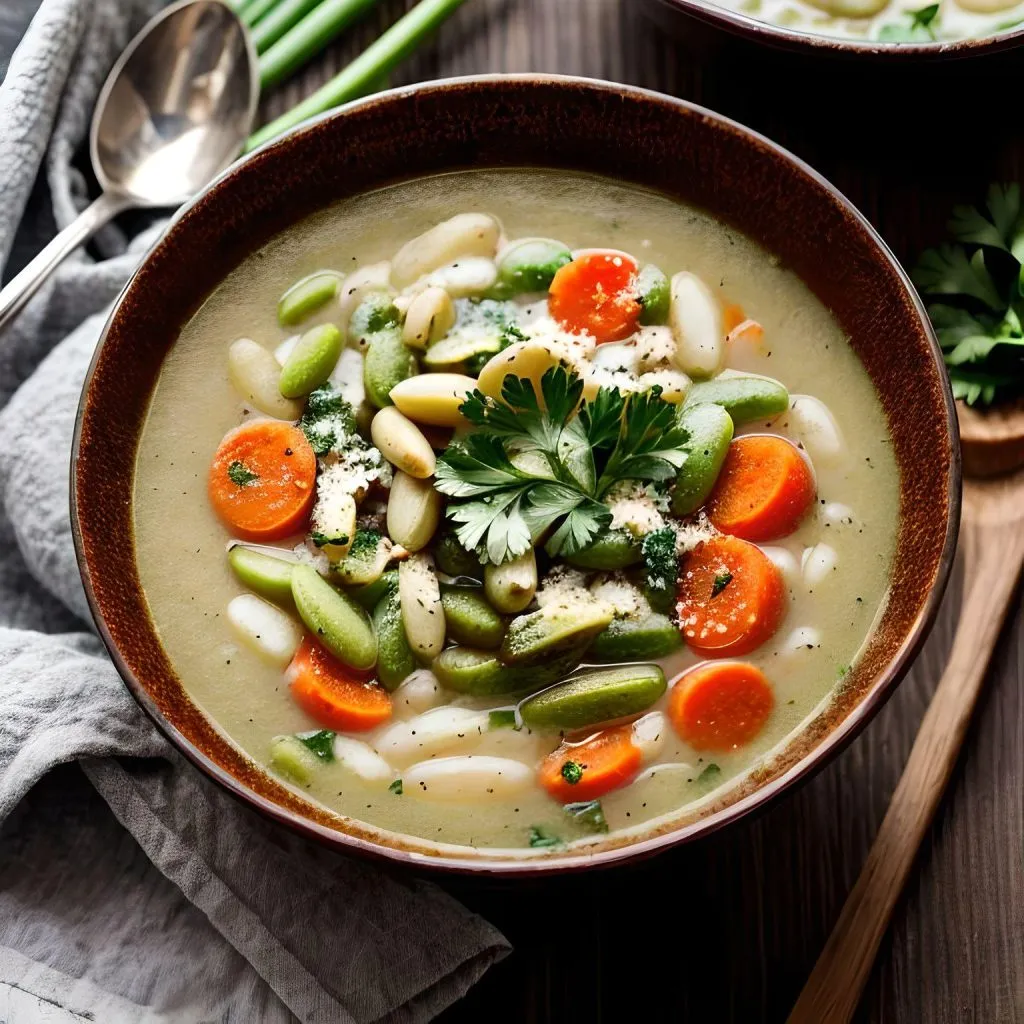 Creamy Vegan Lima Bean Soup