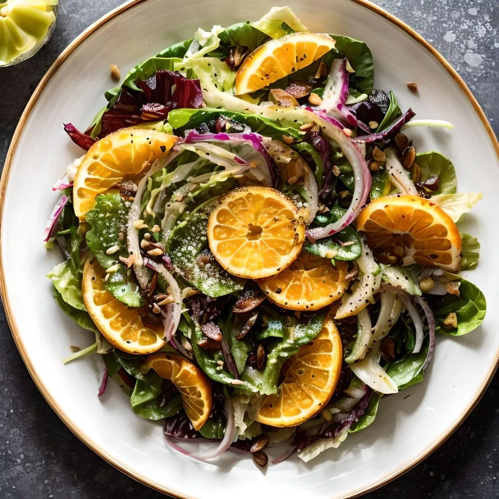 Curly Endive and Citrus Salad