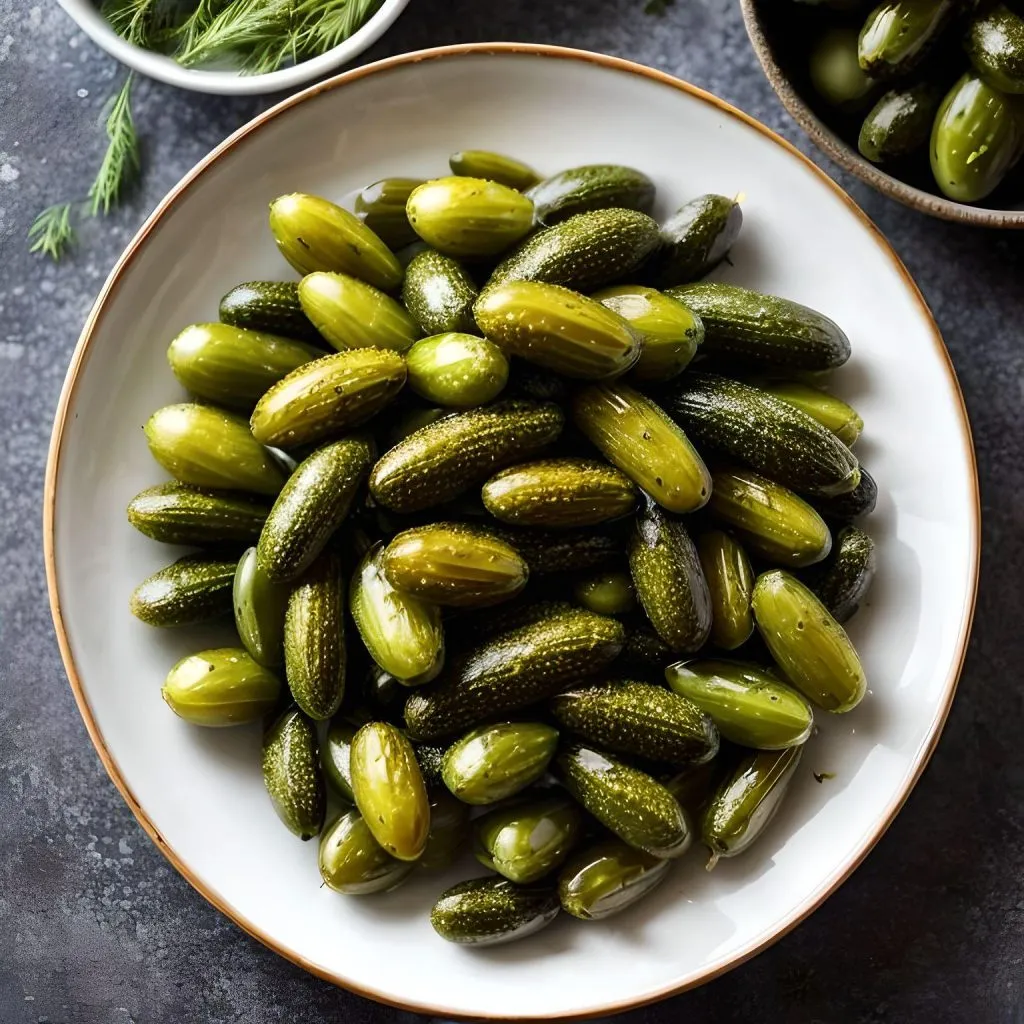Dill-Infused Sweet Gherkin Pickles