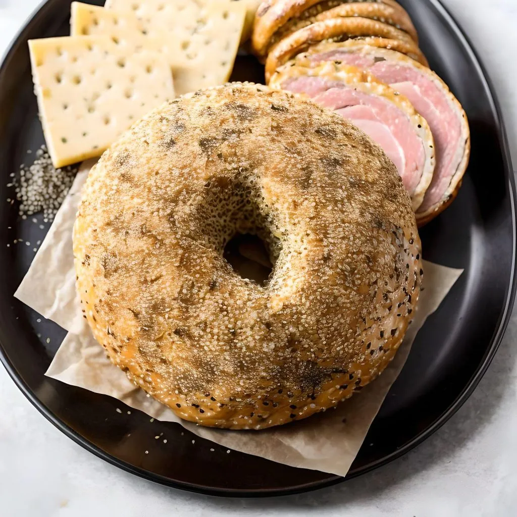Everything Bagel Ham And Cheese Ball 1024x1024 Cheese Ball With Ham Recipe