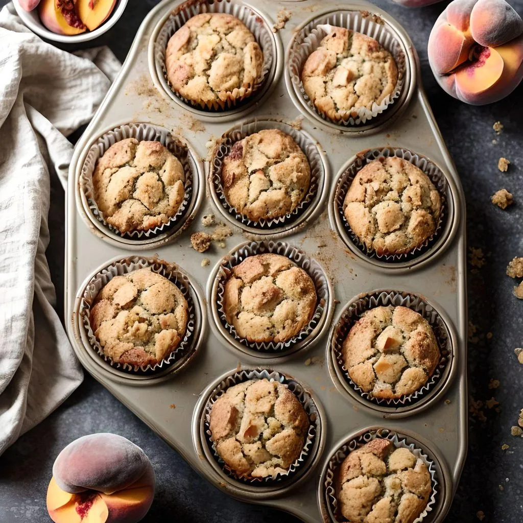 Gluten Free Peach Cobbler Muffins 1024x1024 Gluten Free Peach Cobbler Recipe