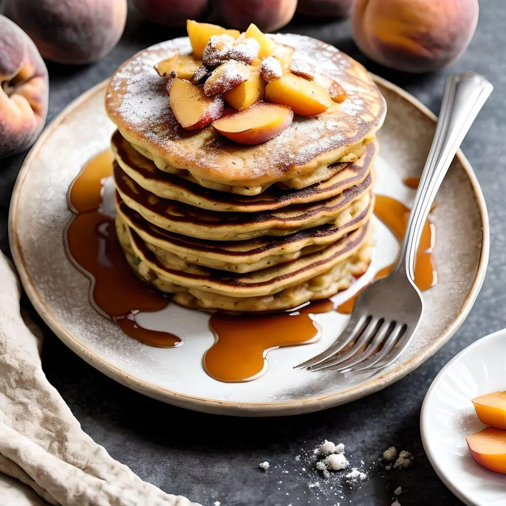Gluten Free Peach Cobbler Pancakes 1 1024x1024 Gluten Free Peach Cobbler Recipe