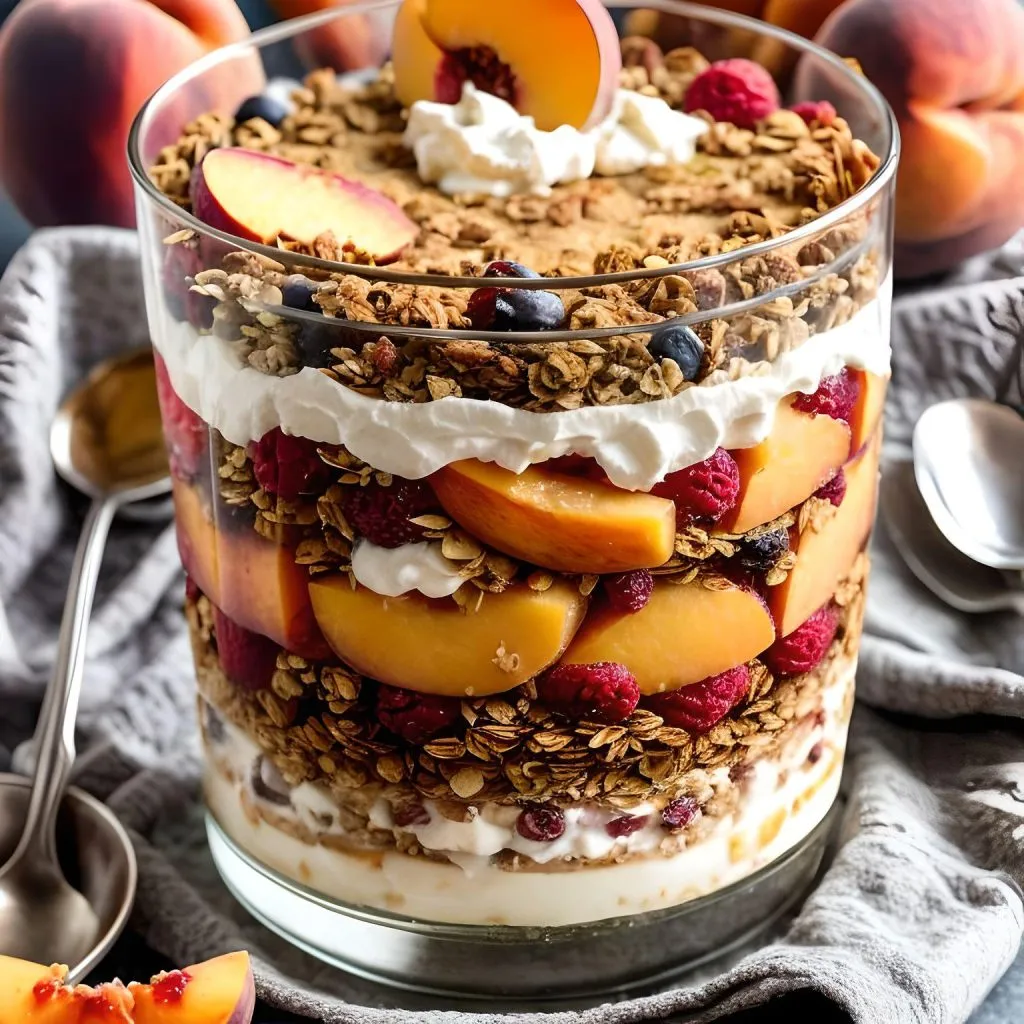 Gluten Free Peach Cobbler Parfait 1024x1024 Gluten Free Peach Cobbler Recipe