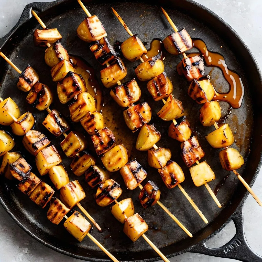 Grilled Honey Gold Potato Skewers 1024x1024 Honey Gold Potatoes Recipe