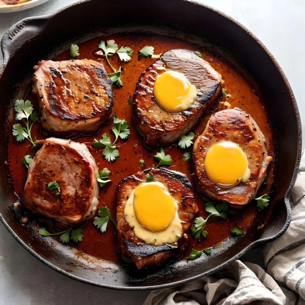 Honey Mustard Glazed Pork Chops