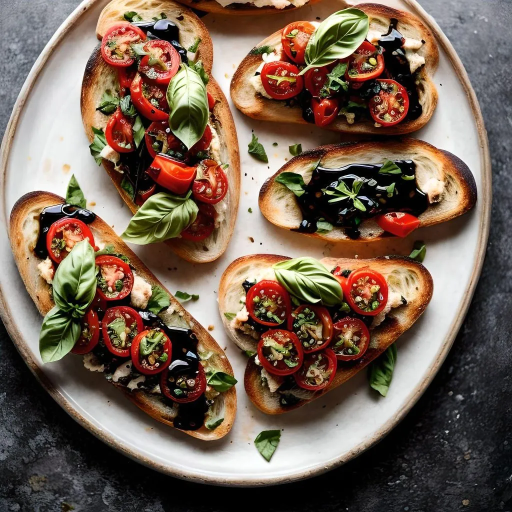 Hungarian Pepper Bruschetta