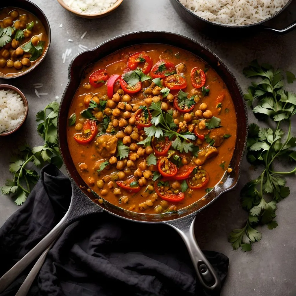 Hungarian Pepper and Chickpea Curry