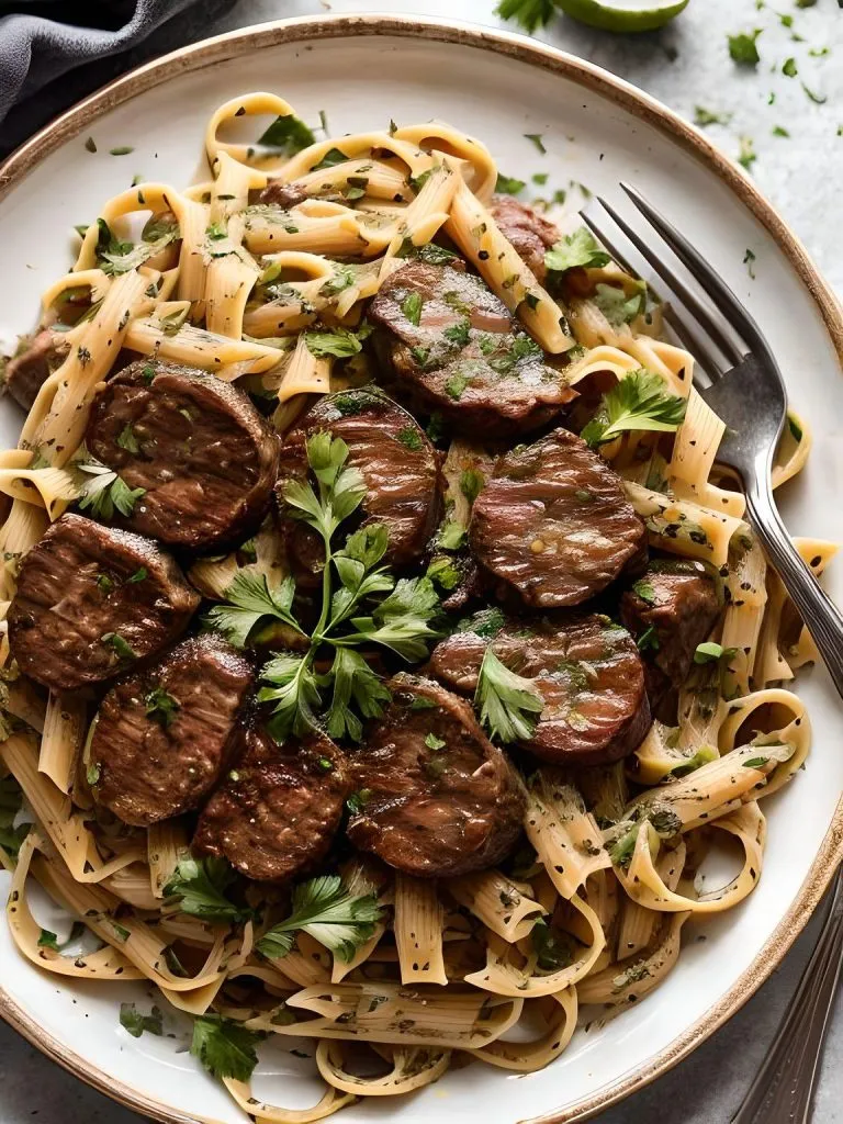 Jamaican Pepper Steak Pasta