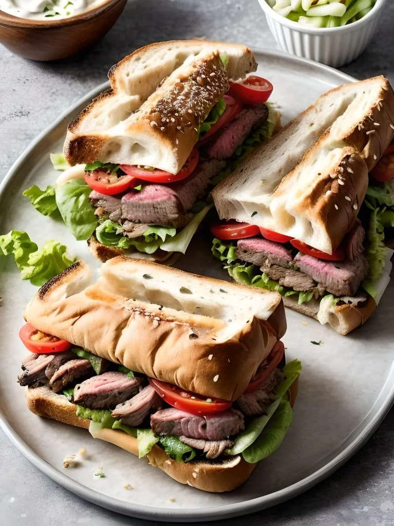 Jamaican Pepper Steak Sandwich