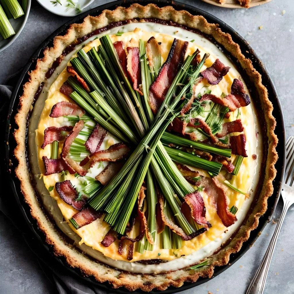 Leek And Bacon Tart 1 1024x1024 Leek Tart Recipe