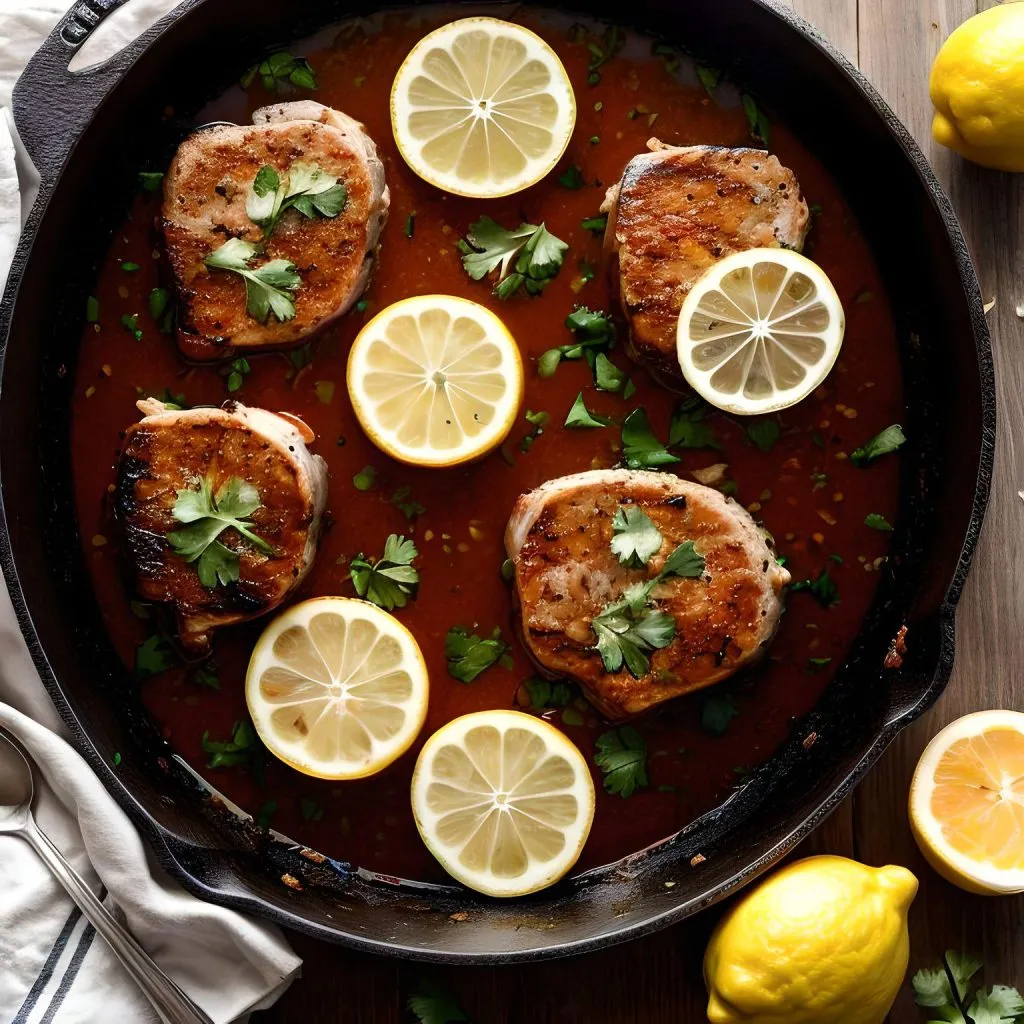 Lemon-Garlic Pork Chops