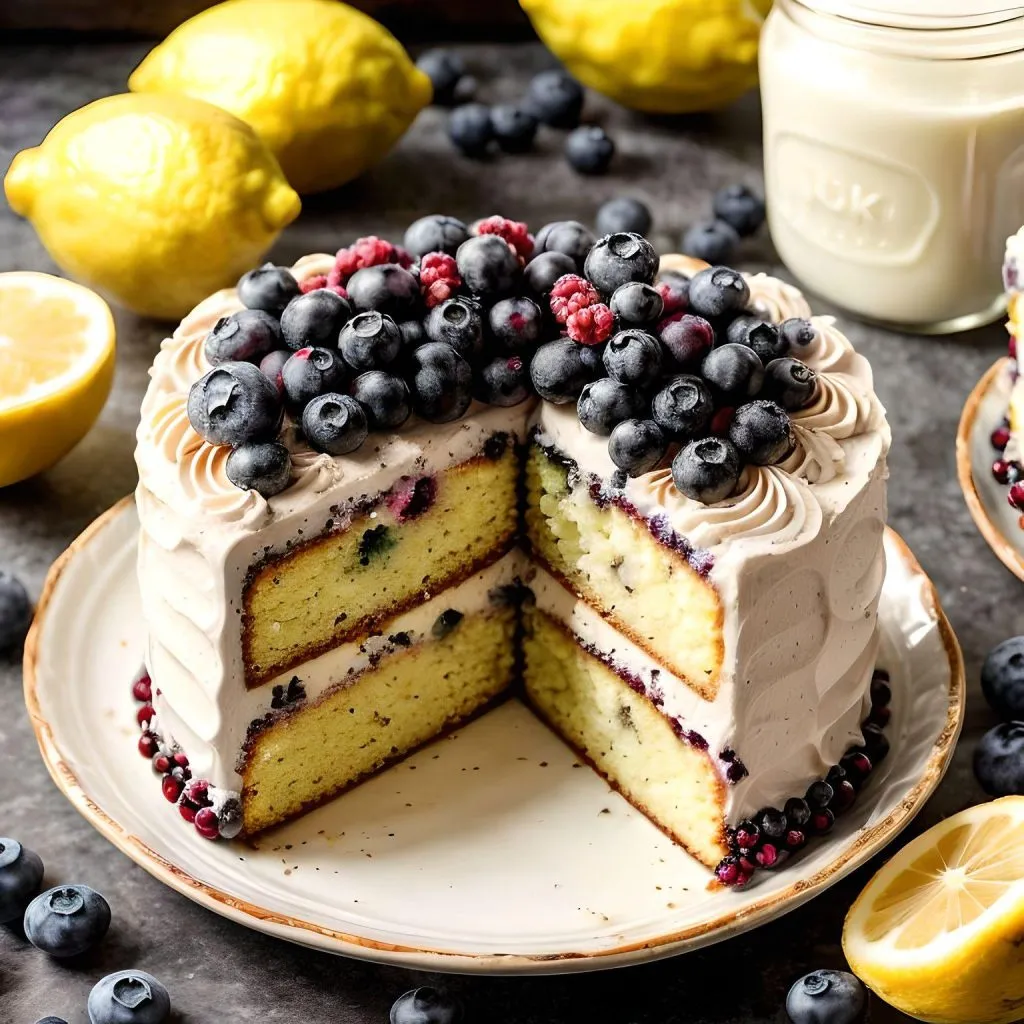 Lemon Zest and Blueberry