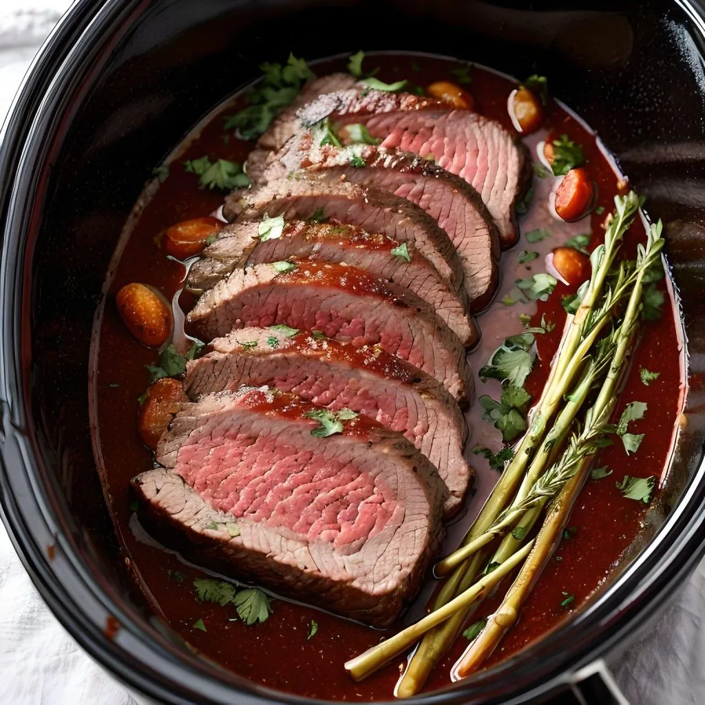 London Broil with Red Wine Sauce