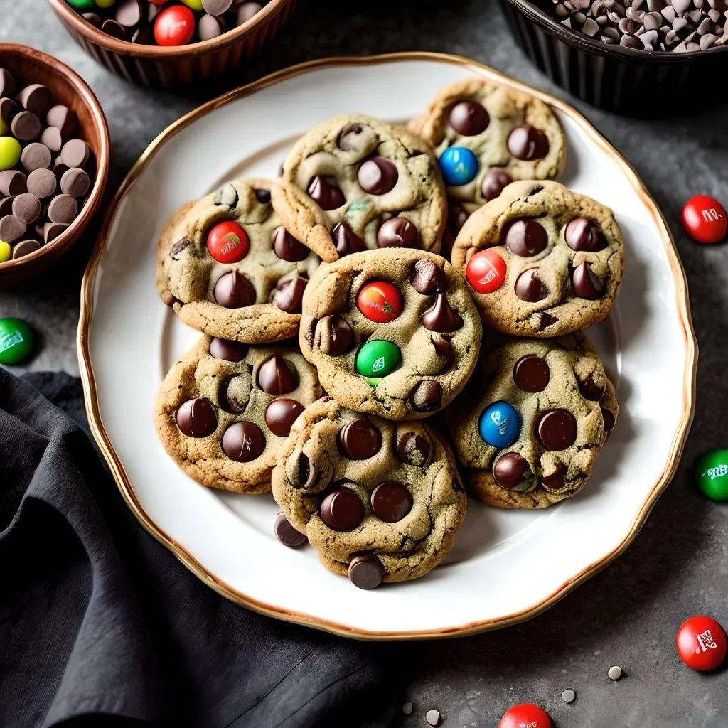 MMs Chocolate Chip Cookies 1024x1024 Copycat Chick-fil-A Cookies Recipe