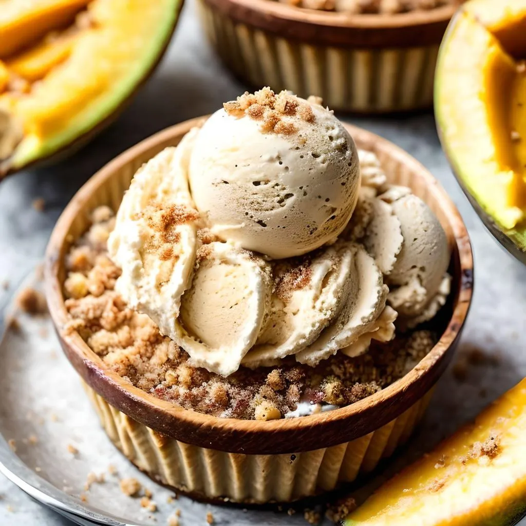 Mango Cheesecake Ice Cream