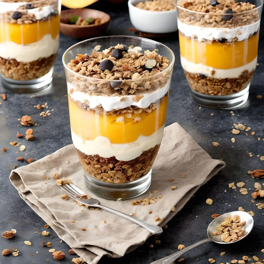 Mango Custard Parfait