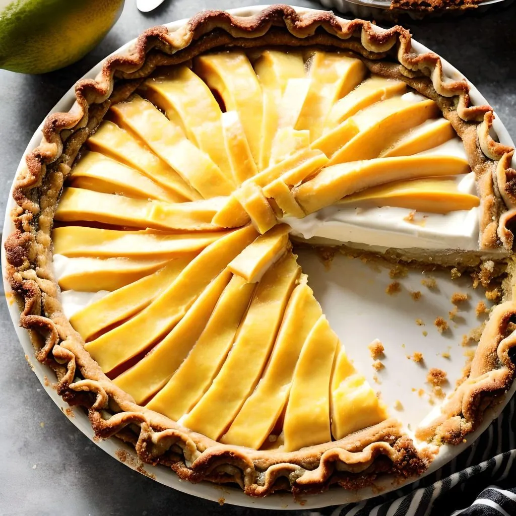 Mango Custard Pie