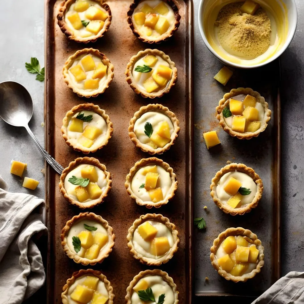 Mango Custard Tartlets