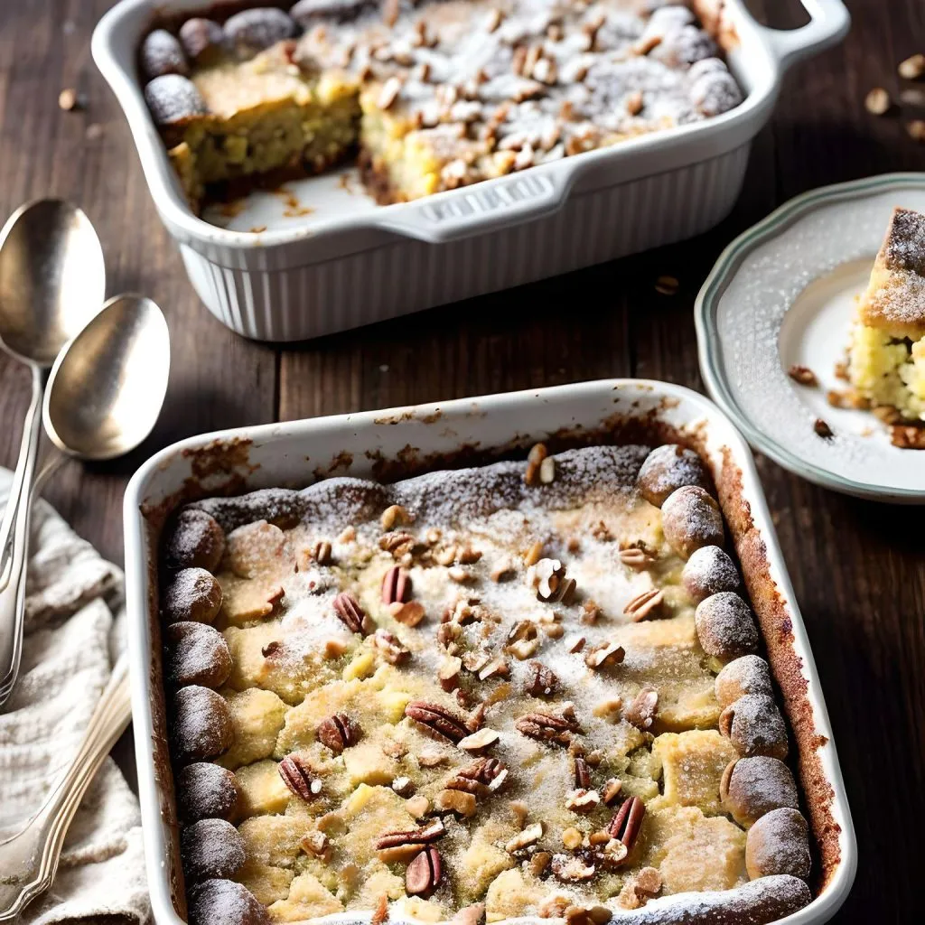Maple Pecan Cornbread Pudding 1024x1024 Cornbread Pudding Recipe