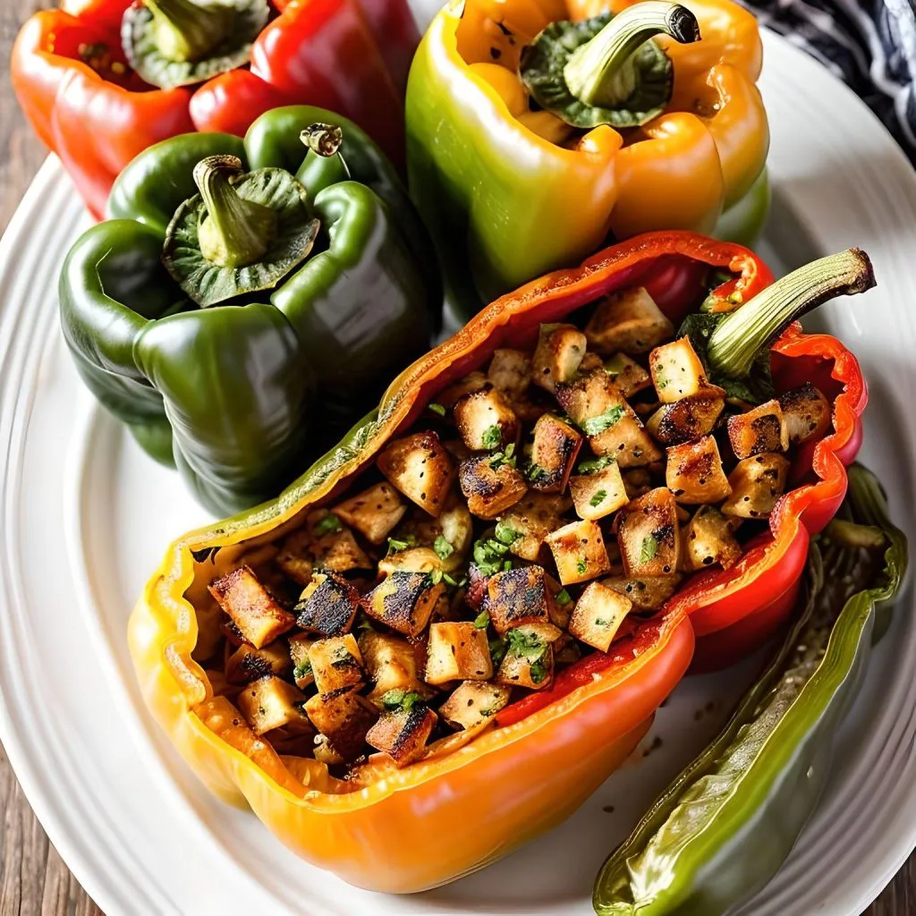 Doritos-Stuffed Bell Peppers