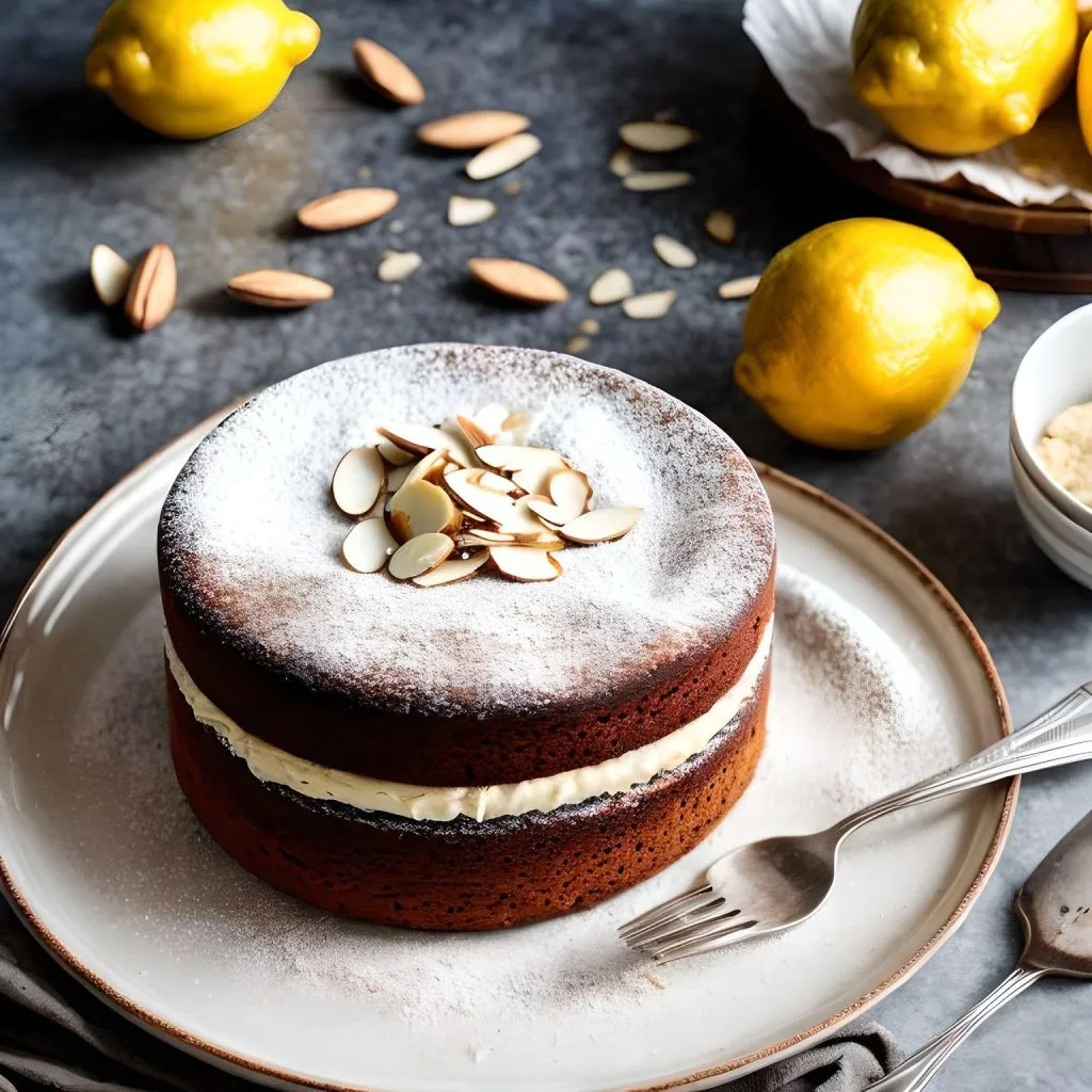 Meyer Lemon Almond Cake