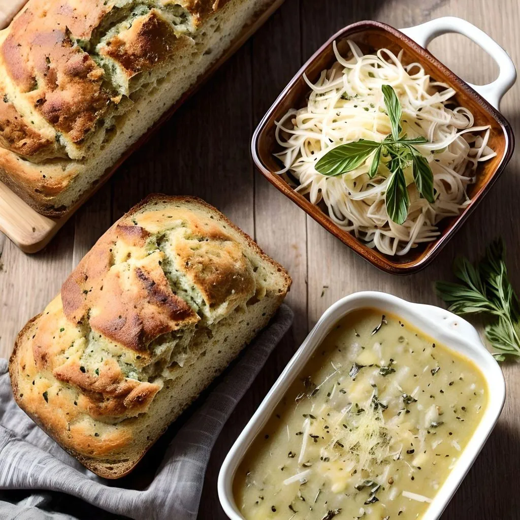 Mini Herb and Parmesan Bread