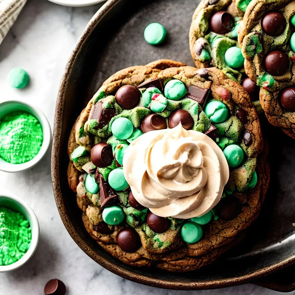 Mint Chocolate Chip Cookies 1024x1024 Copycat Chick-fil-A Cookies Recipe