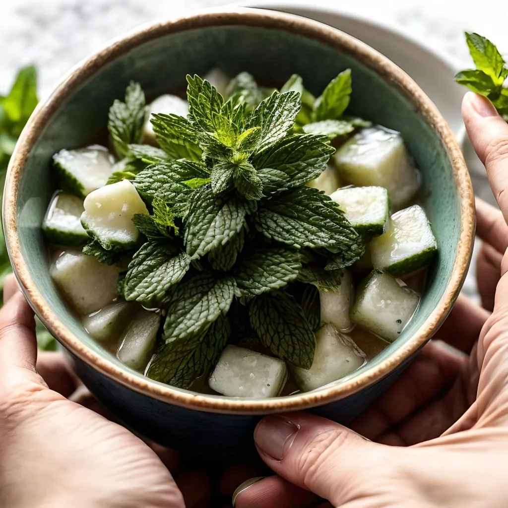 Minty Fresh Chaas 1024x1024 Chaas Recipe: Spiced Indian Buttermilk