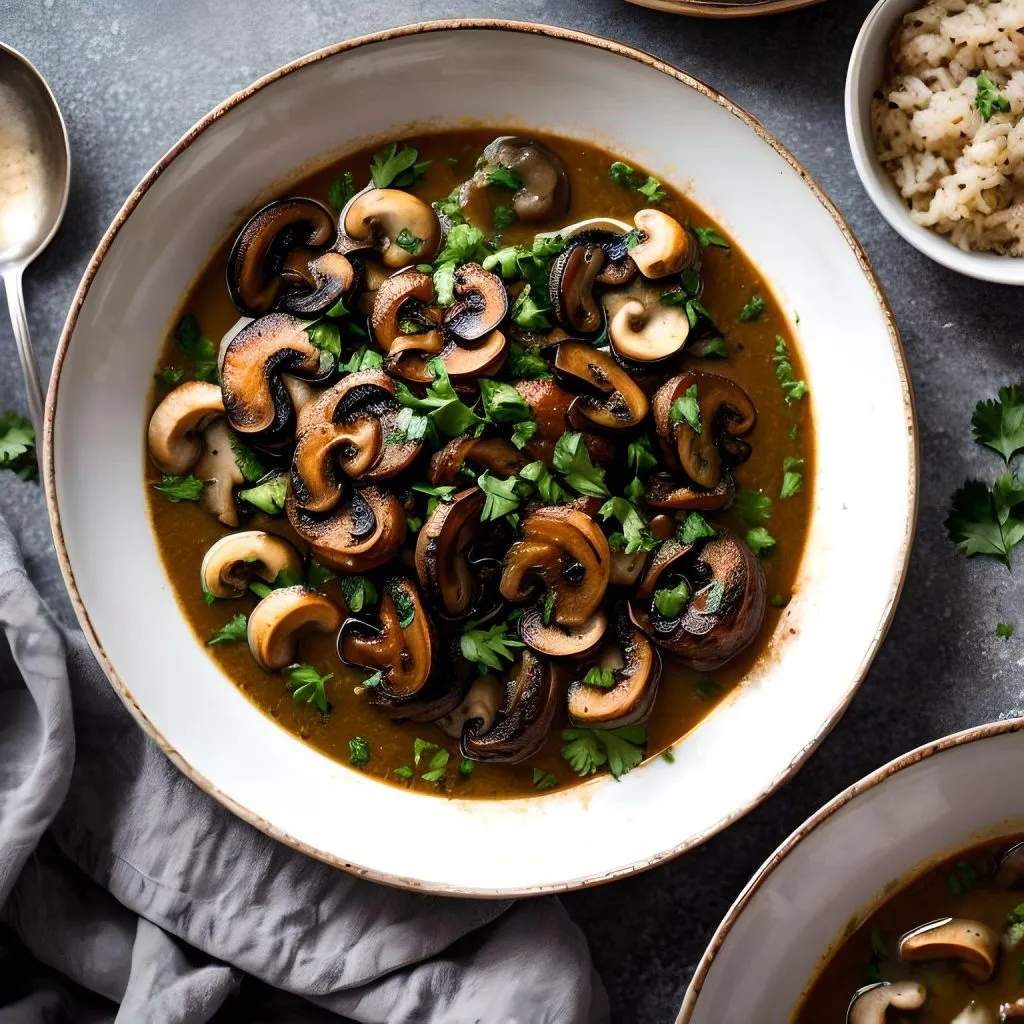 Mushroom Pork Gravy 1024x1024 Gravy Roast Pork Recipe