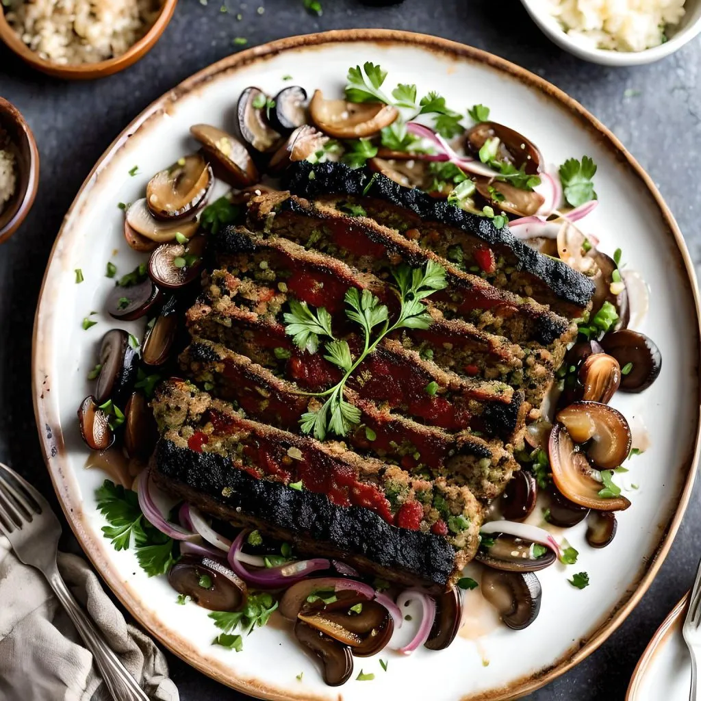Mushroom And Onion Smoked 1 1024x1024 Best Smoked Meatloaf Recipe