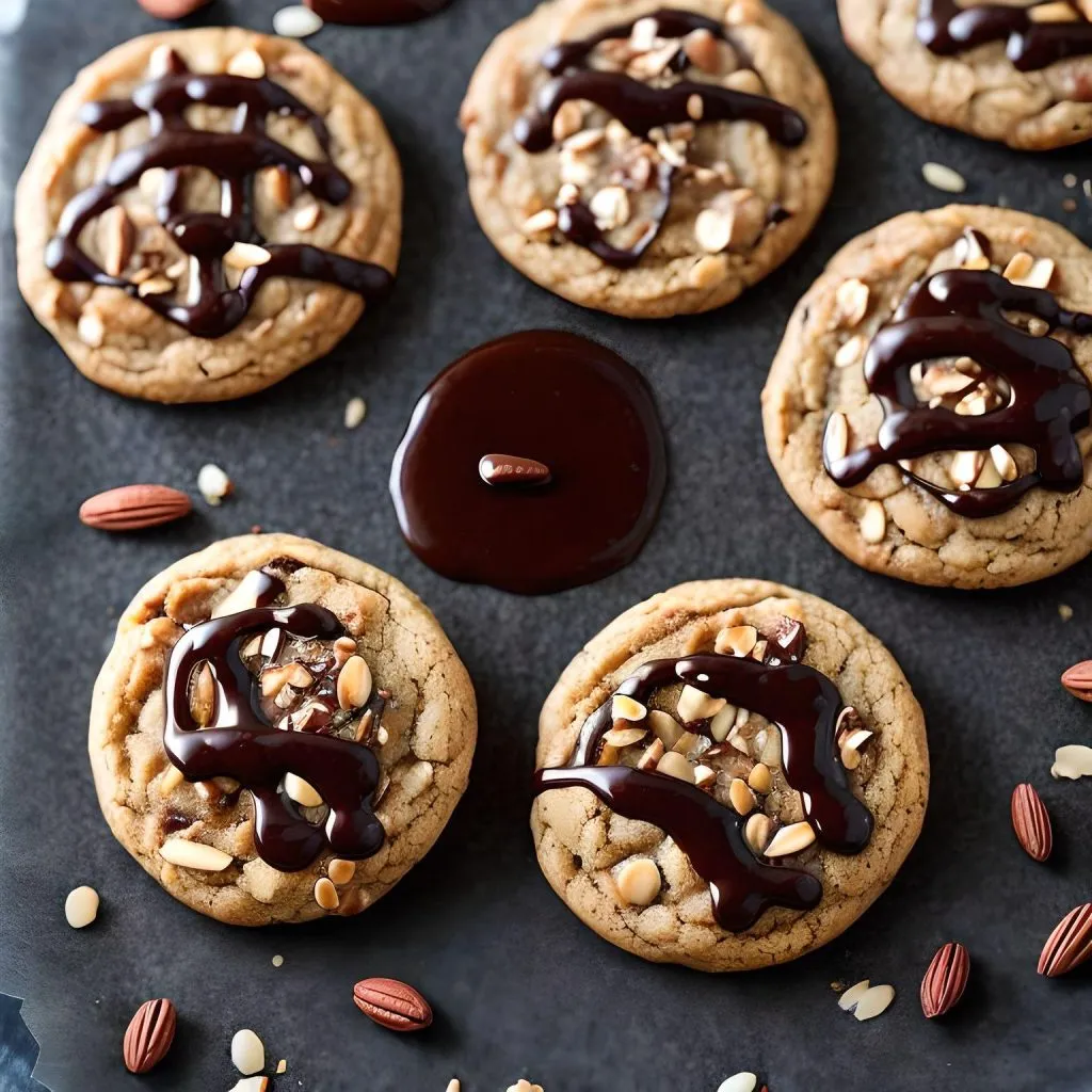 Nutty Caramel Delight Cookies