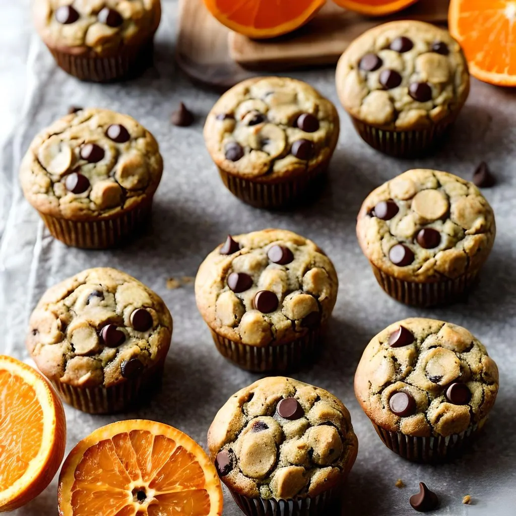 Orange Chocolate Chip Mini Muffins