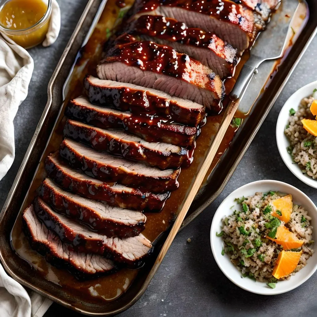 Orange Glazed Pork Brisket 1024x1024 Pork Brisket Recipe