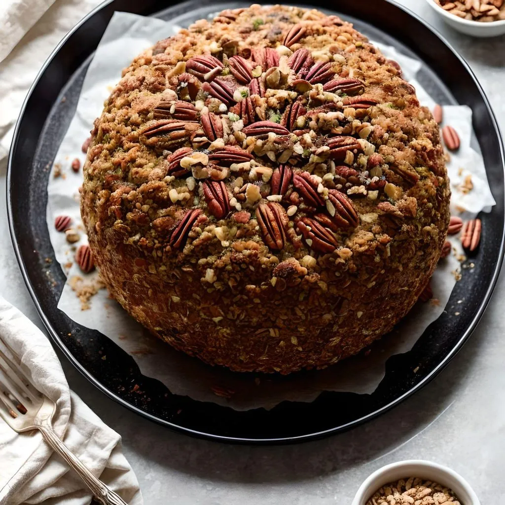 Pecan Crusted Ham And Cheese Ball 1024x1024 Cheese Ball With Ham Recipe