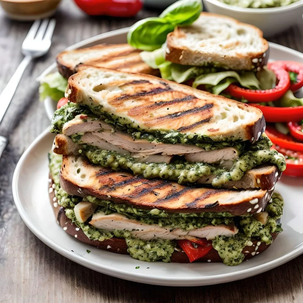 Pesto Chicken Panini 1 1024x1024 Hamilton Beach Sandwich Maker Recipes