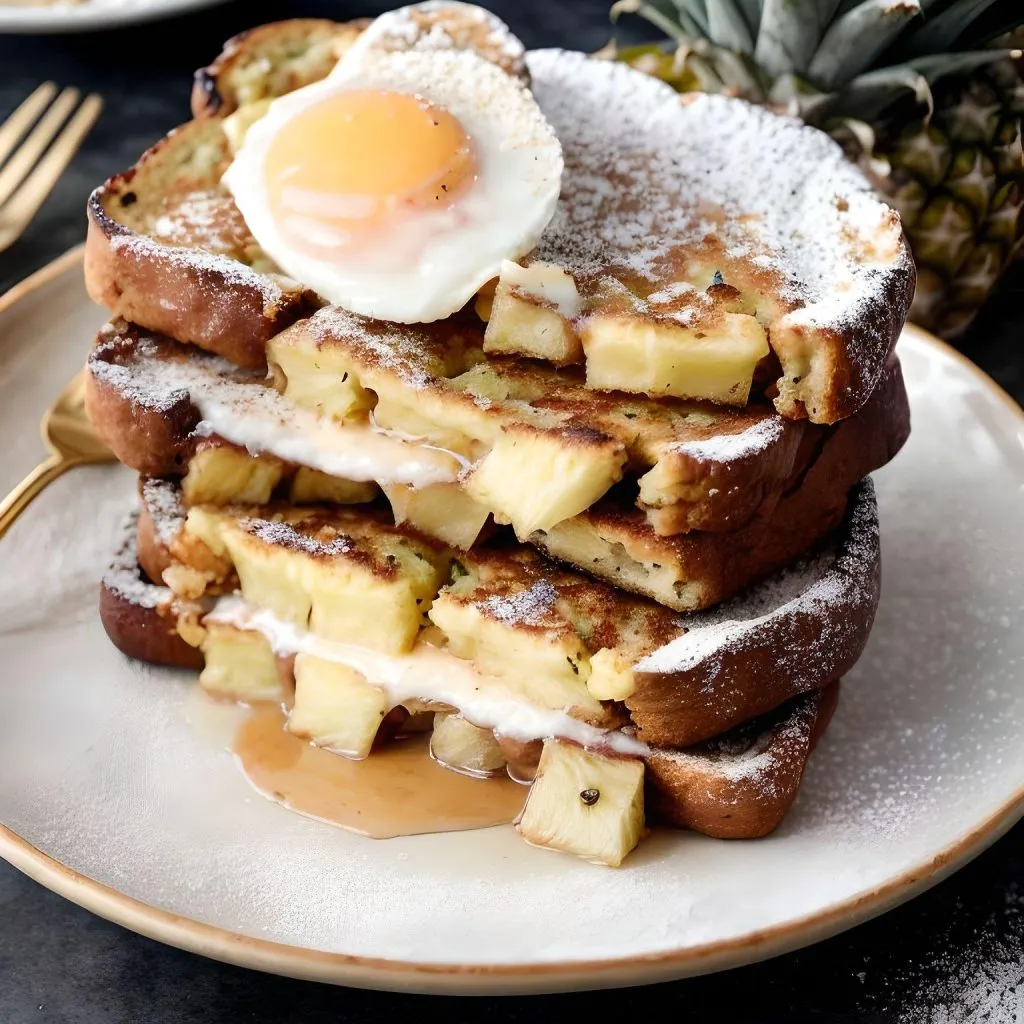 Pineapple Filled French Toast 1024x1024 Pineapple Filling For Cake Recipe