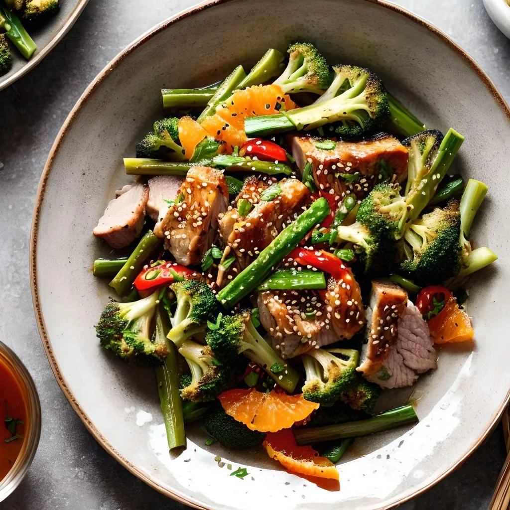 Pork Stir-Fry with Orange Glaze
