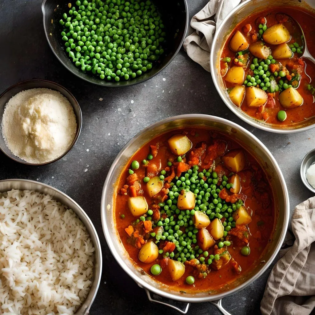 Potato And Peas Curry 1 1 1024x1024 5 Min Indian Dinner Recipe