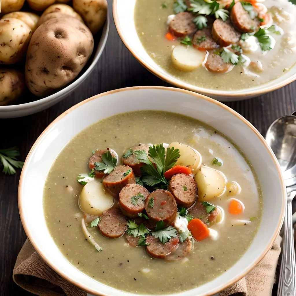 Potato And Sausage Soup 1024x1024 Chili’s Potato Soup Recipe