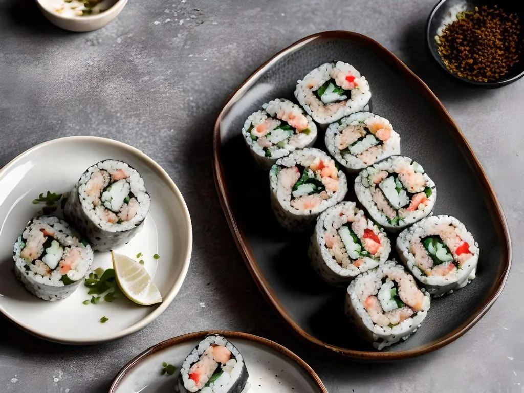 Puffball Mushroom Sushi Rolls 1024x768 Puffball Mushrooms Recipe: A Unique Culinary Adventure