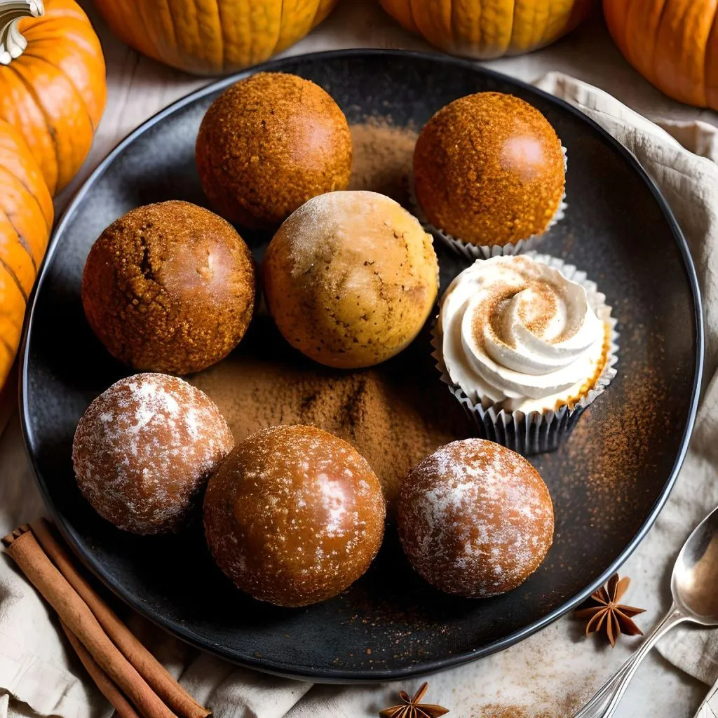 Pumpkin Spice Cheesecake Balls 1024x1024 Cheesecake Balls Recipe