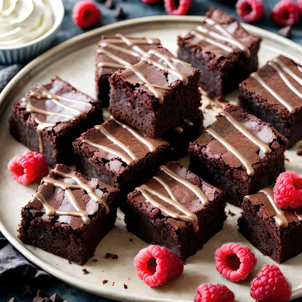 Raspberry Ripple Brownies