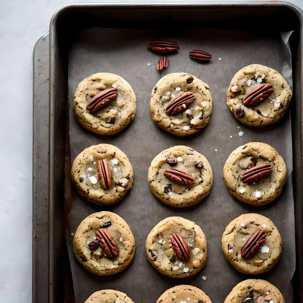 Salted Caramel Pecan Cookies